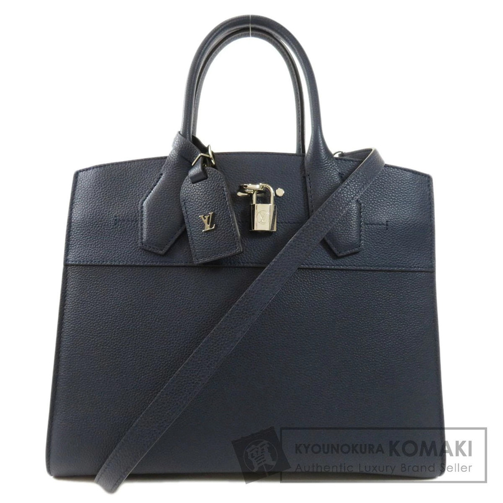 Louis Vuitton City Steamer Calfskin Crossbody Bag Blue